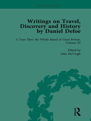 cover image of Writings on Travel, Discovery and History by Daniel Defoe, Part I Vol 3